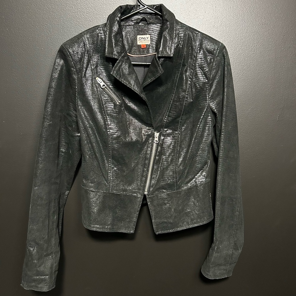 ONLY Black Leather Jacket